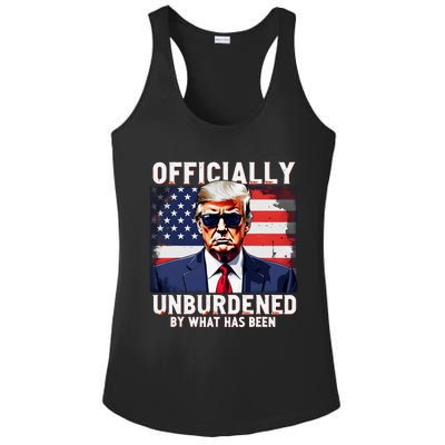 Unburdened By What Has Been Trump Victory Ladies PosiCharge Competitor Racerback Tank