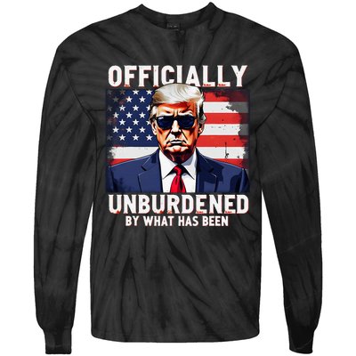 Unburdened By What Has Been Trump Victory Tie-Dye Long Sleeve Shirt