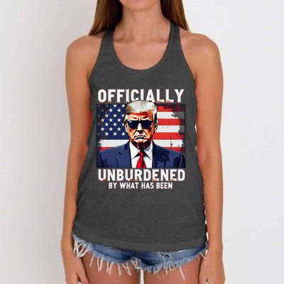 Unburdened By What Has Been Trump Victory Women's Knotted Racerback Tank