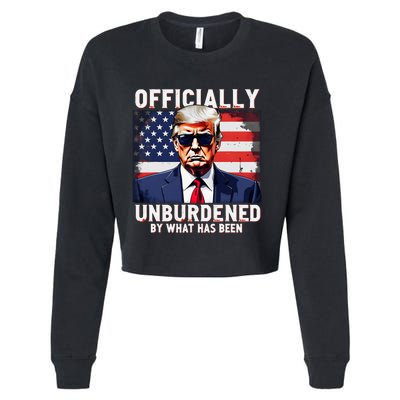 Unburdened By What Has Been Trump Victory Cropped Pullover Crew