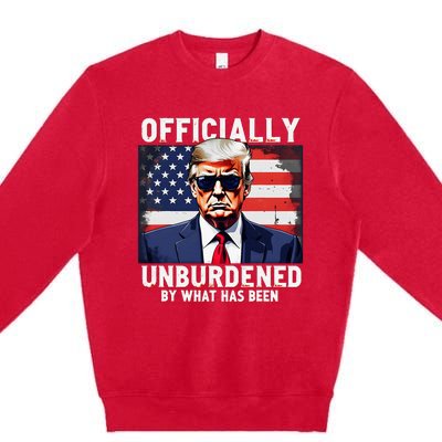 Unburdened By What Has Been Trump Victory Premium Crewneck Sweatshirt