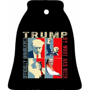 Unburdened By What Has Been Trump Victory Ceramic Bell Ornament