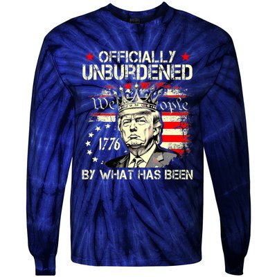 Unburdened By What Has Been Trump Victory Tie-Dye Long Sleeve Shirt