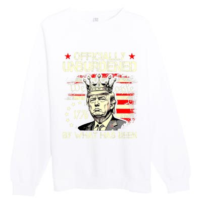 Unburdened By What Has Been Trump Victory Premium Crewneck Sweatshirt