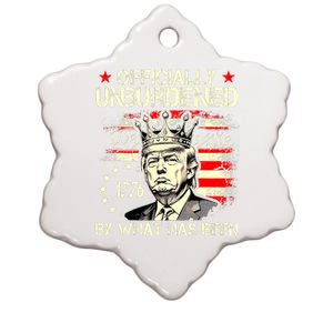 Unburdened By What Has Been Trump Victory Ceramic Star Ornament