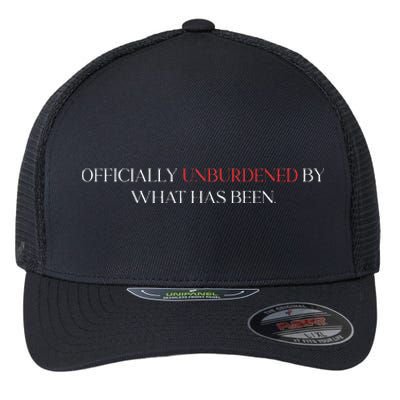 Unburdened By What Has Been Trump Victory 2024 Flexfit Unipanel Trucker Cap