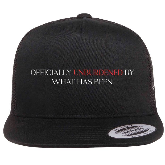 Unburdened By What Has Been Trump Victory 2024 Flat Bill Trucker Hat