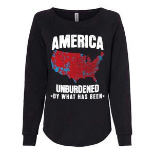 Unburdened By What Has Been Election Political Map Trump 47 Womens California Wash Sweatshirt