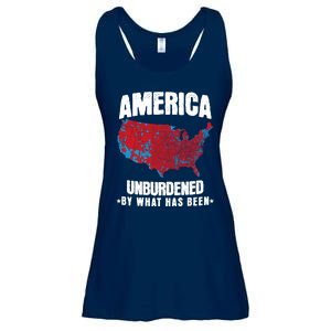 Unburdened By What Has Been Election Political Map Trump 47 Ladies Essential Flowy Tank