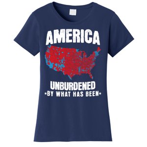 Unburdened By What Has Been Election Political Map Trump 47 Women's T-Shirt