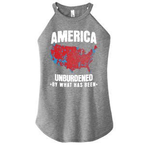 Unburdened By What Has Been Election Political Map Trump 47 Women's Perfect Tri Rocker Tank