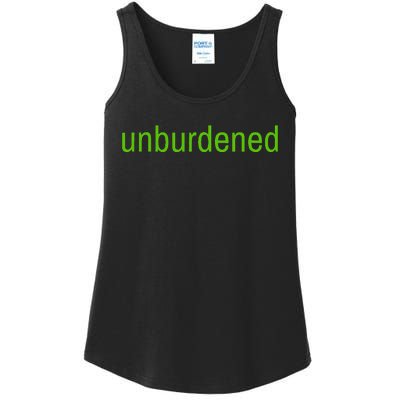 Unburdened By What Has Been Funny Lime Green Ladies Essential Tank