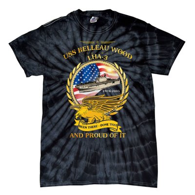 Uss Belleau Wood (Lha3) 19782005 Tie-Dye T-Shirt