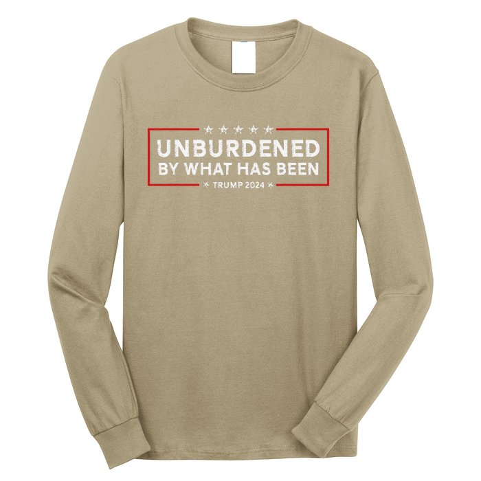 Unburdened By What Has Been 2024 Funny America U.S Quote Long Sleeve Shirt