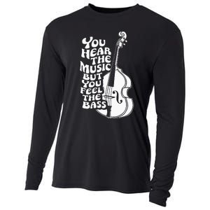 Upright Bass You Hear The Music Double Bass Fiddle Cooling Performance Long Sleeve Crew