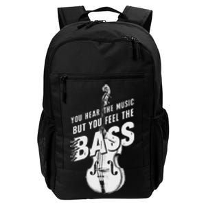 Upright Bass You Hear The Music Double Bass Fiddle Daily Commute Backpack