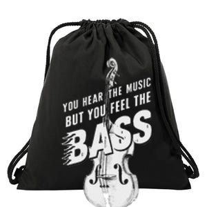 Upright Bass You Hear The Music Double Bass Fiddle Drawstring Bag