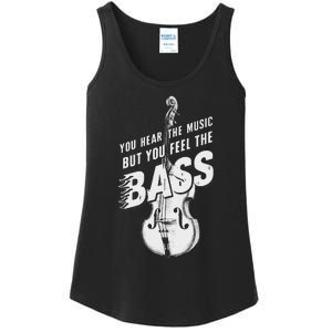 Upright Bass You Hear The Music Double Bass Fiddle Ladies Essential Tank