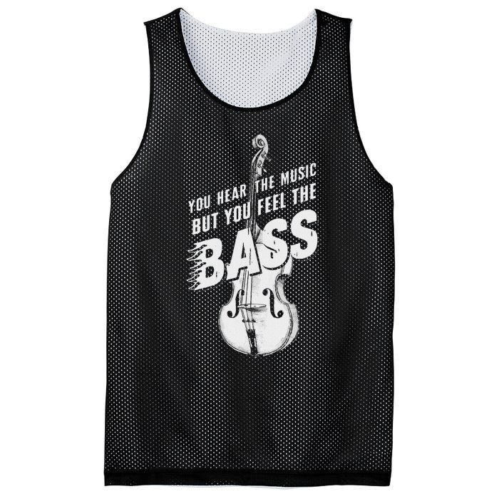 Upright Bass You Hear The Music Double Bass Fiddle Mesh Reversible Basketball Jersey Tank