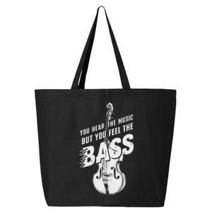 Upright Bass You Hear The Music Double Bass Fiddle 25L Jumbo Tote