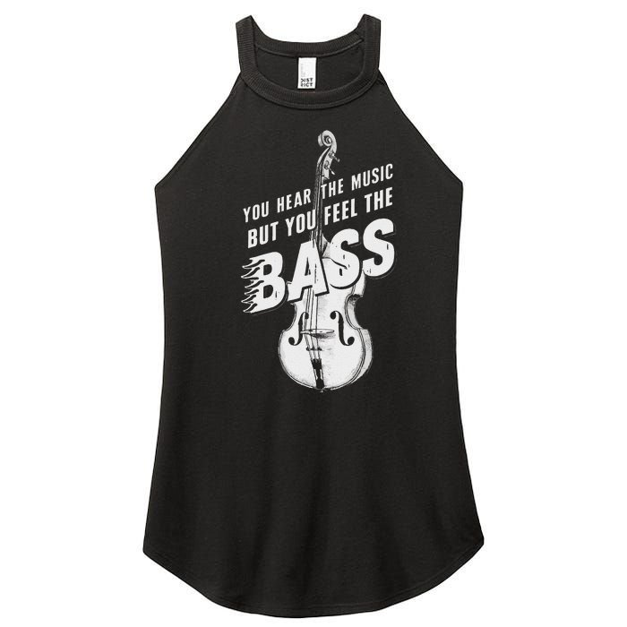 Upright Bass You Hear The Music Double Bass Fiddle Women's Perfect Tri Rocker Tank