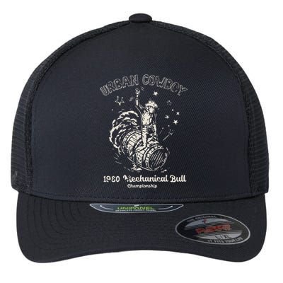 Urban Cowboy 1980S Mechanical Bull Flexfit Unipanel Trucker Cap