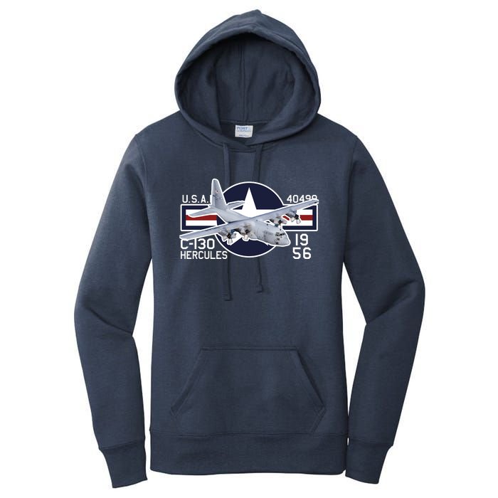 USAF C 130 Hercules Aircraft Women's Pullover Hoodie