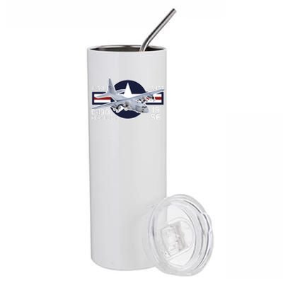 USAF C 130 Hercules Aircraft Stainless Steel Tumbler