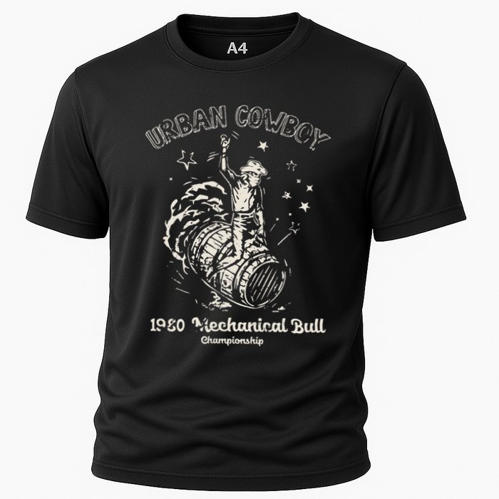 Urban Cowboy 1980S Mechanical Bull Cooling Performance Crew T-Shirt