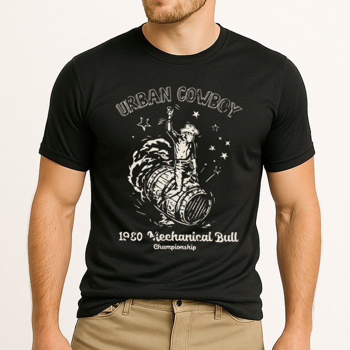 Urban Cowboy 1980S Mechanical Bull Cooling Performance Crew T-Shirt