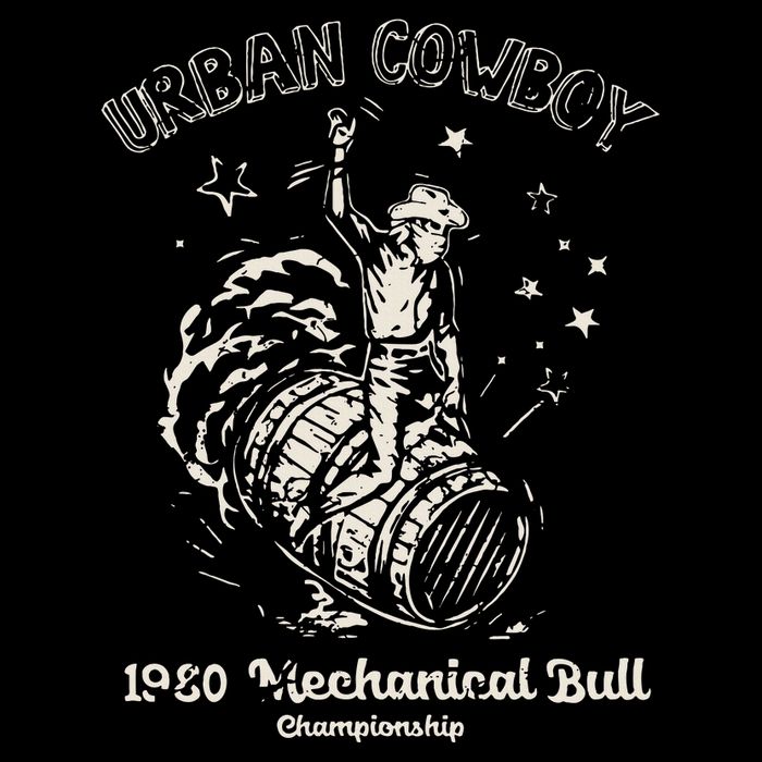 Urban Cowboy 1980S Mechanical Bull Cooling Performance Crew T-Shirt