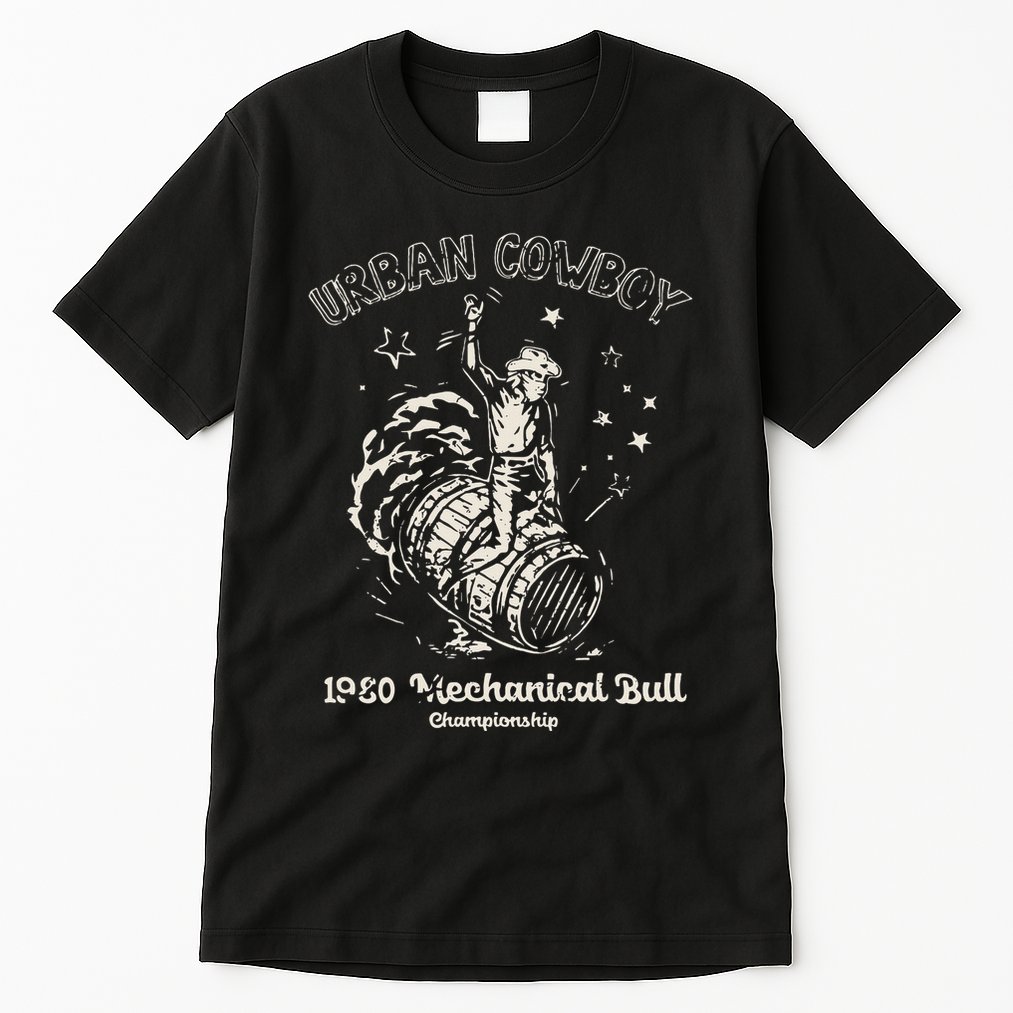 Urban Cowboy 1980S Mechanical Bull Tall T-Shirt