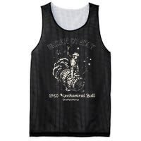 Urban Cowboy 1980S Mechanical Bull Mesh Reversible Basketball Jersey Tank