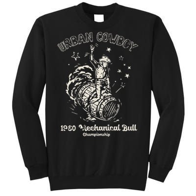 Urban Cowboy 1980S Mechanical Bull Tall Sweatshirt