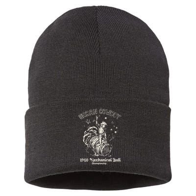 Urban Cowboy 1980S Mechanical Bull Sustainable Knit Beanie