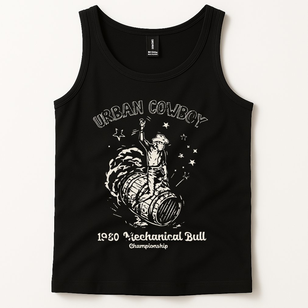 Urban Cowboy 1980S Mechanical Bull Tank Top