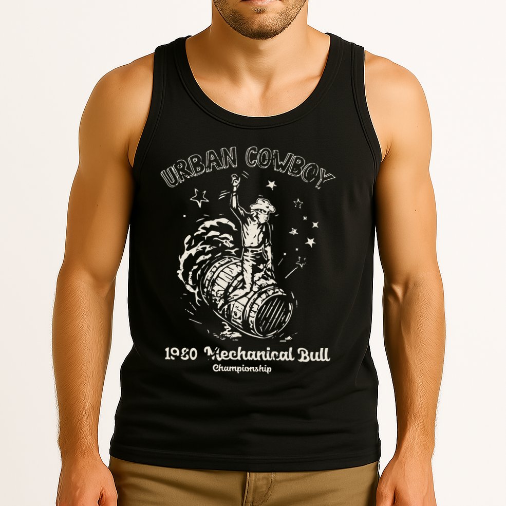 Urban Cowboy 1980S Mechanical Bull Tank Top
