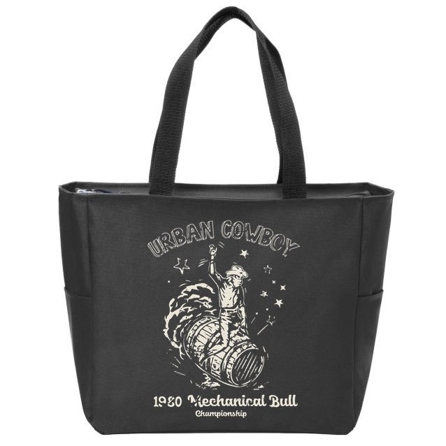Urban Cowboy 1980S Mechanical Bull Zip Tote Bag