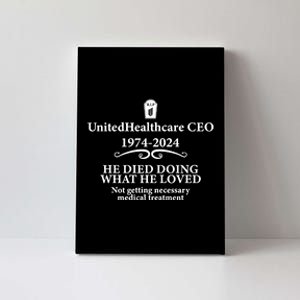 Unitedhealthcare Ceo 1974 2024 He Died Doing What He Loved Canvas