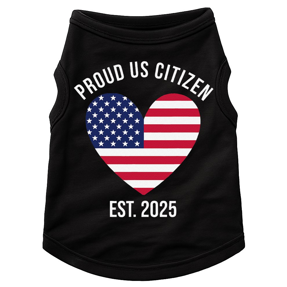 Us Citizenship 2025 Decoration American New Usa Citizen Gift Doggie Tank