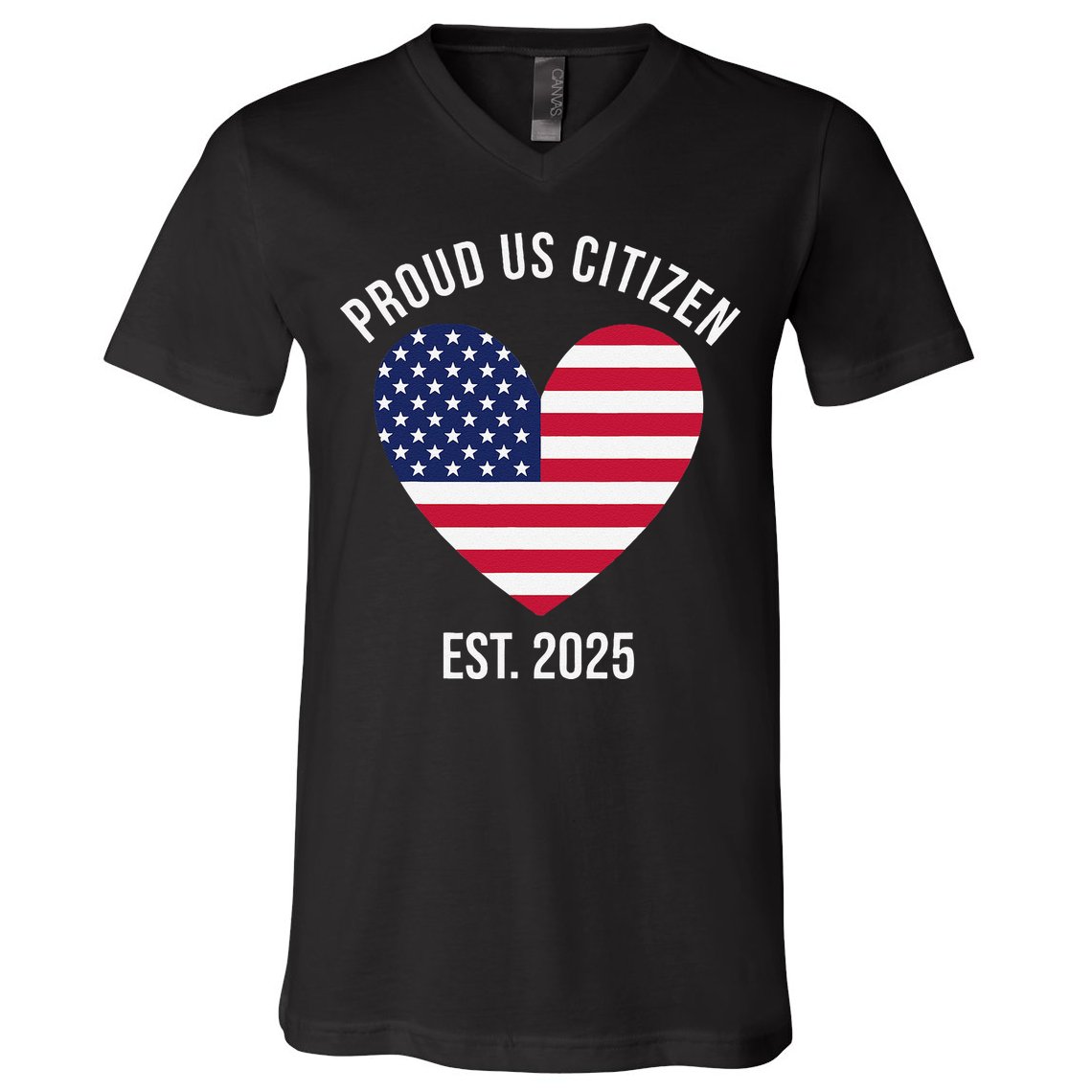Us Citizenship 2025 Decoration American New Usa Citizen Gift V-Neck T-Shirt