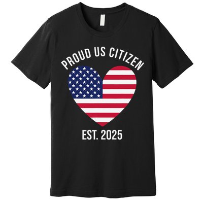 Us Citizenship 2025 Decoration American New Usa Citizen Gift Premium T-Shirt