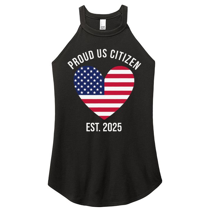 Us Citizenship 2025 Decoration American New Usa Citizen Gift Women's Perfect Tri Rocker Tank