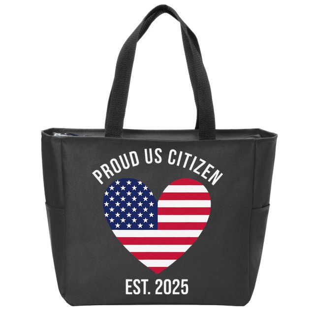 Us Citizenship 2025 Decoration American New Usa Citizen Gift Zip Tote Bag