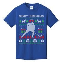 Ugly Christmas 2020 Hockey Player Santa Tree Xmas Costume Gift Kids T-Shirt