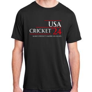 Usa Cricket 24 Make Cricket American Again Adult ChromaSoft Performance T-Shirt