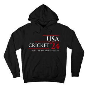 Usa Cricket 24 Make Cricket American Again Tall Hoodie