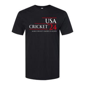 Usa Cricket 24 Make Cricket American Again Softstyle CVC T-Shirt