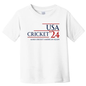 Usa Cricket 24 Make Cricket American Again Toddler T-Shirt