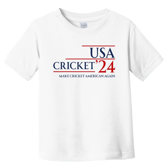 Usa Cricket 24 Make Cricket American Again Toddler T-Shirt